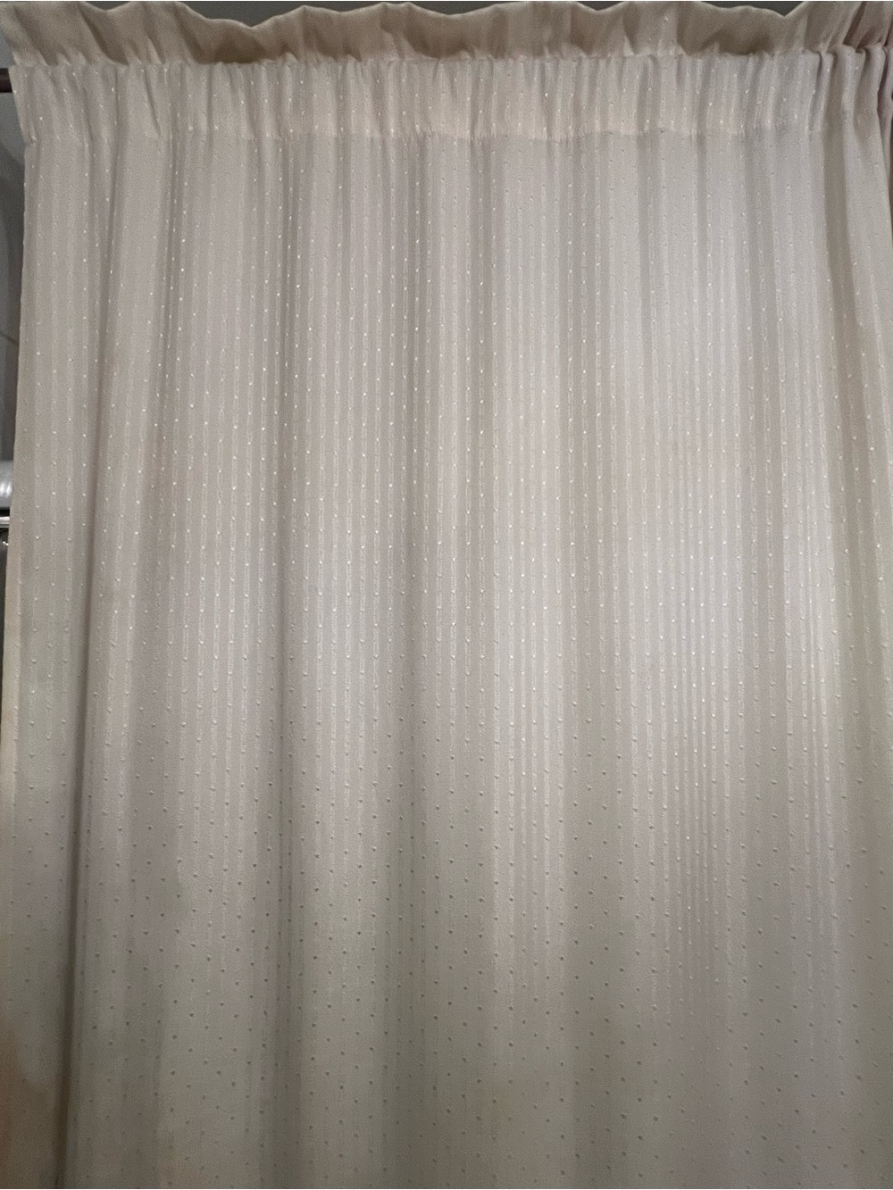 Neutral Cream Dot-Pattern Curtain Panels (5) - Picture 2 of 5